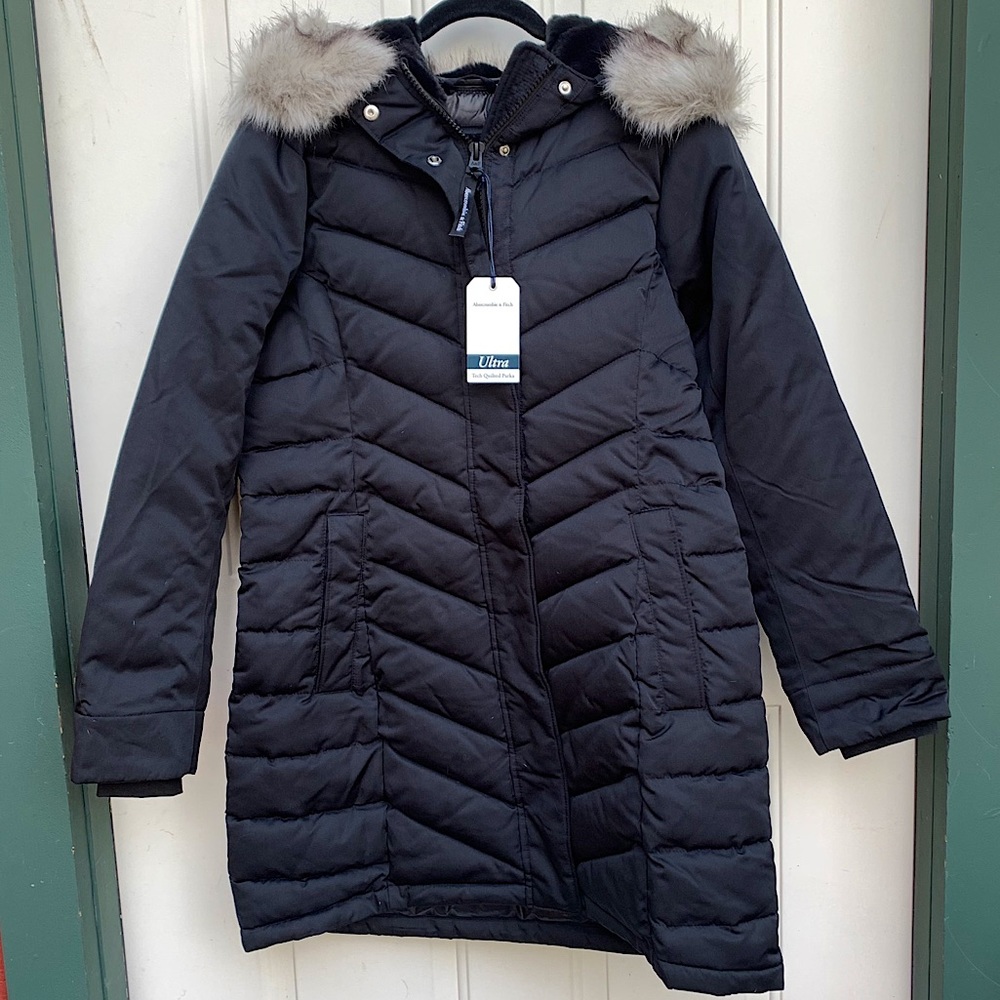 Abercrombie & Fitch Ultra Tech Quilted Parka